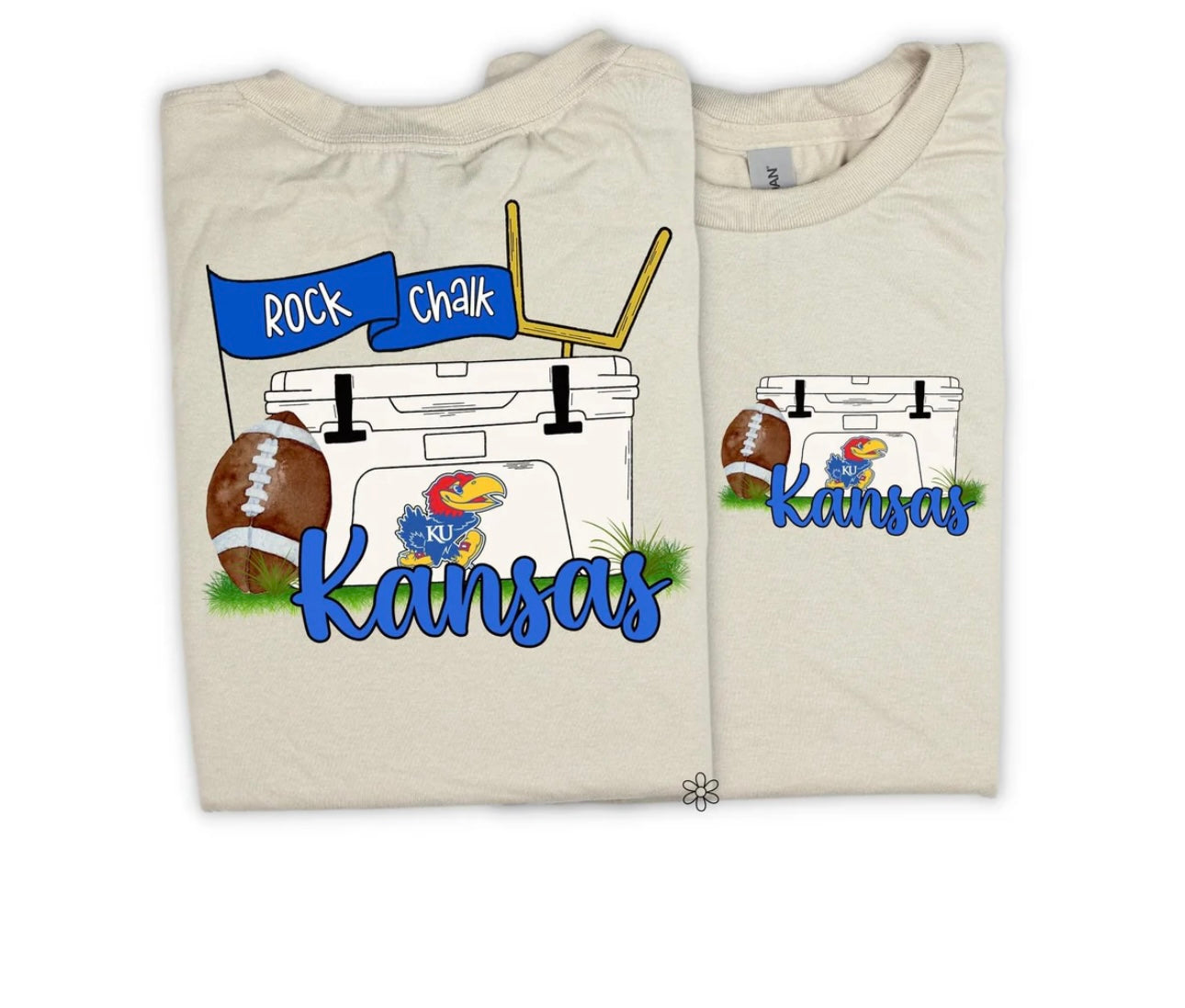 'Cooler' Rock Chalk Kansas DTF Transfer Only