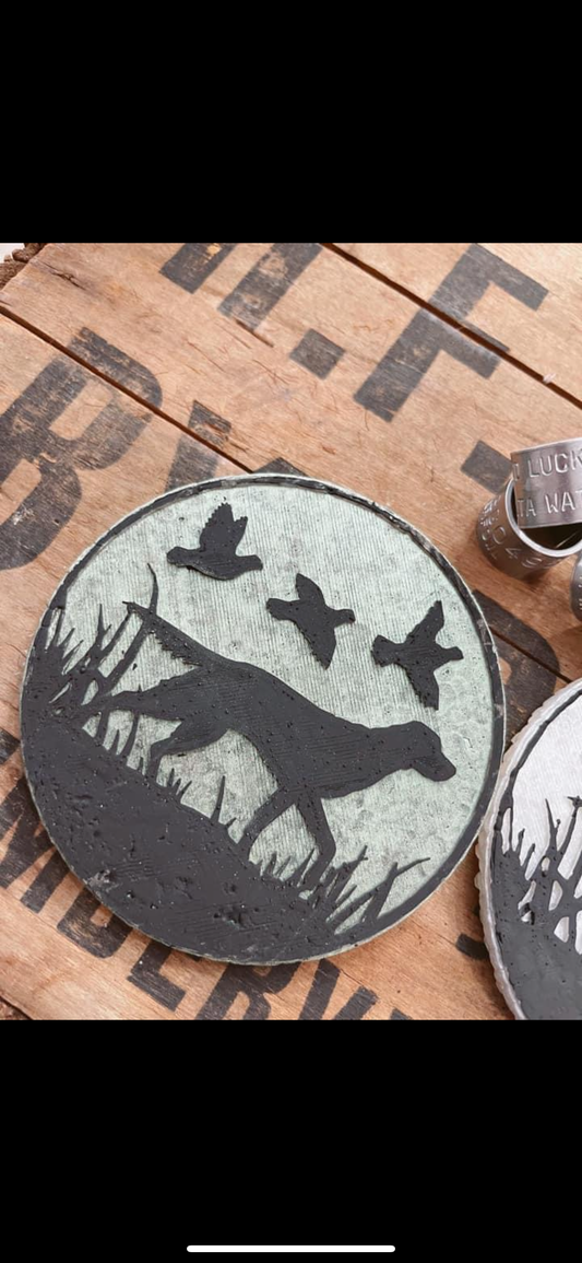 Dove Hunting Round Car Freshie