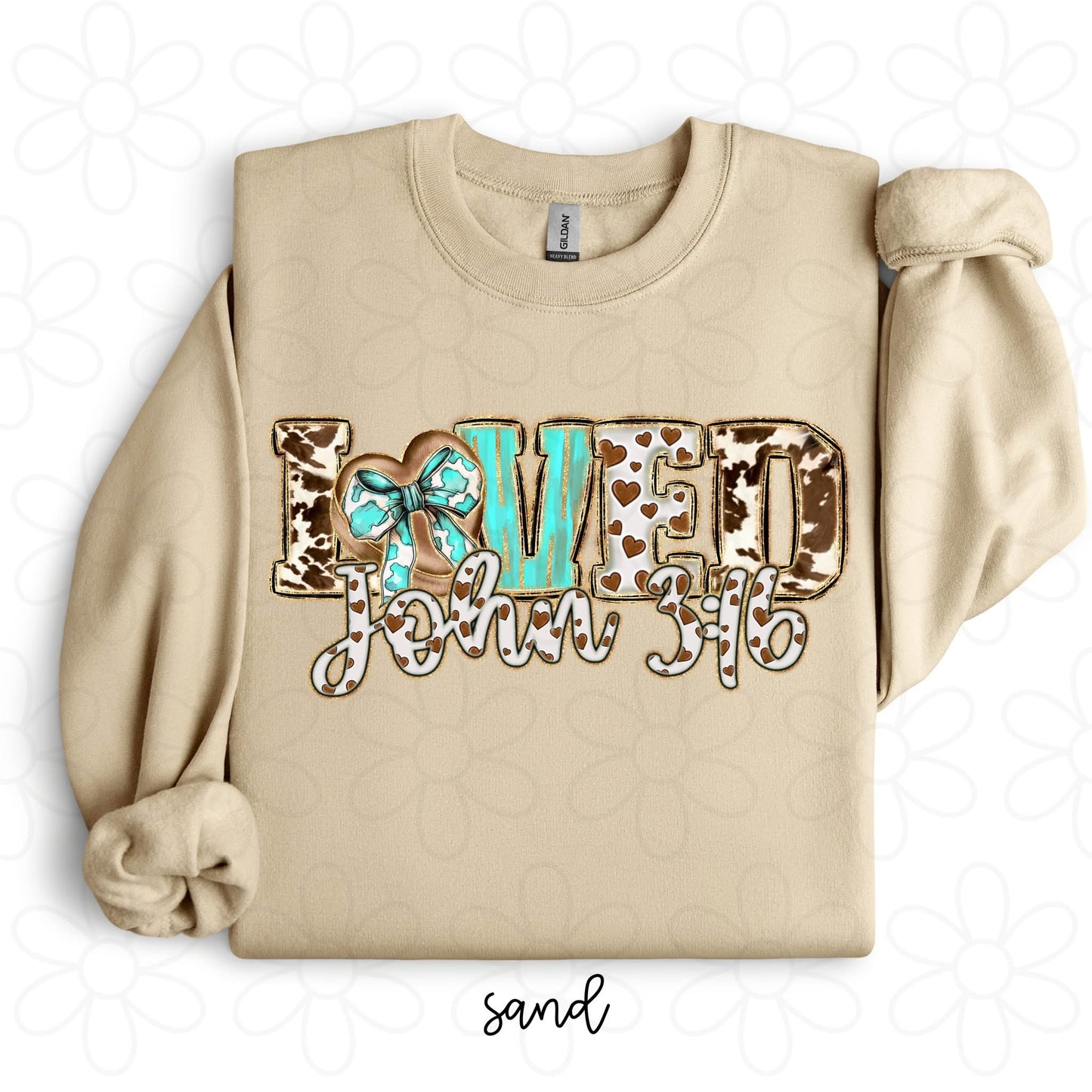 Western Loved John 3:16 DTF Transfer