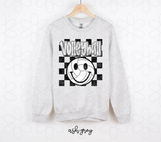 Distressed Check Volleyball DTF Transfer