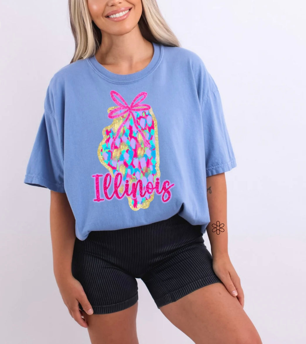 Watercolor States DTF Transfer Only