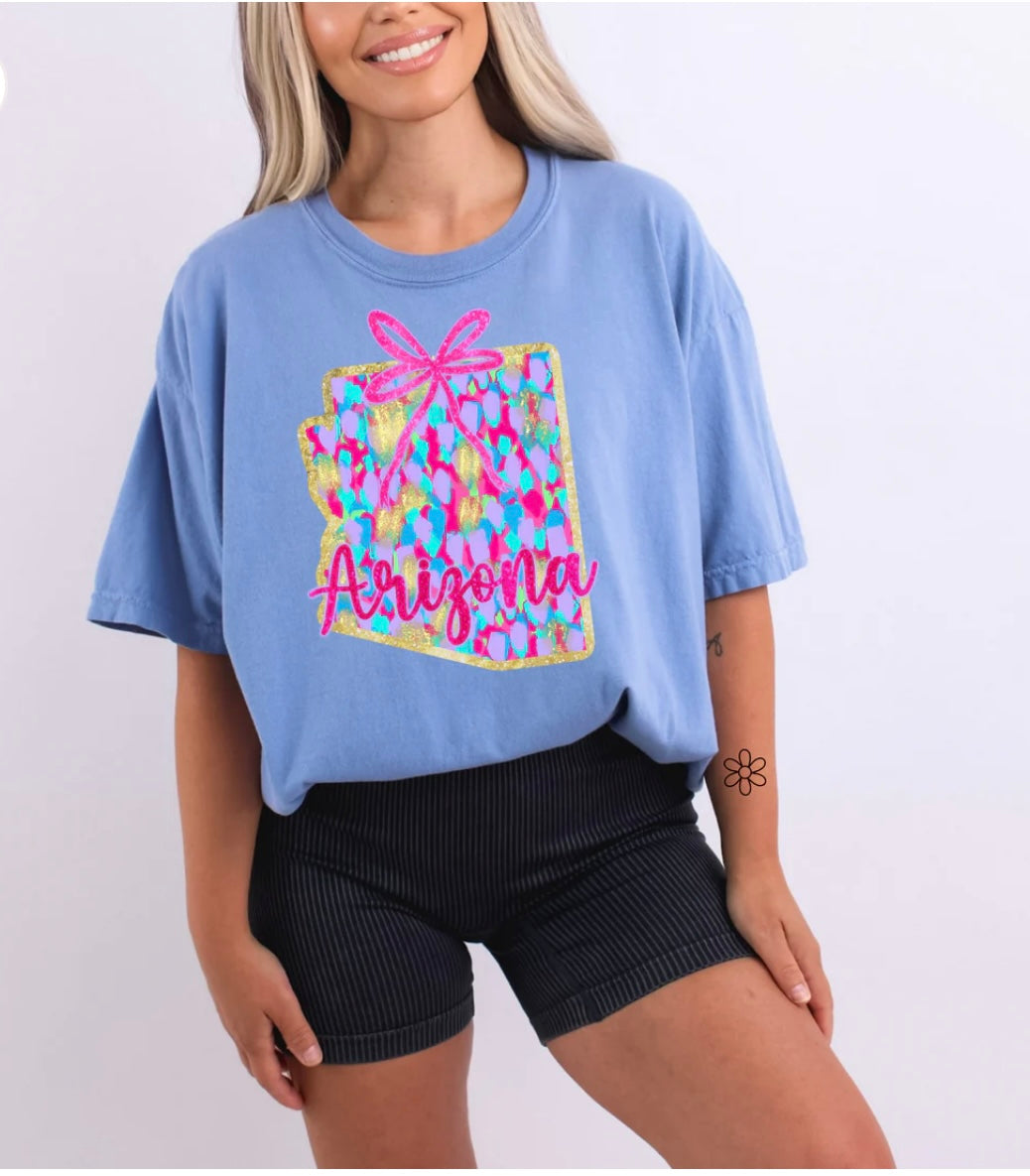 Watercolor States DTF Transfer Only