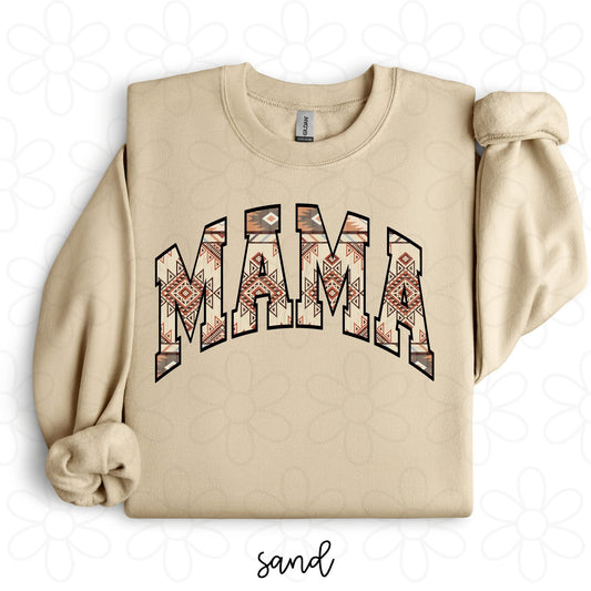 Western Brown & Red MaMa DTF Transfer