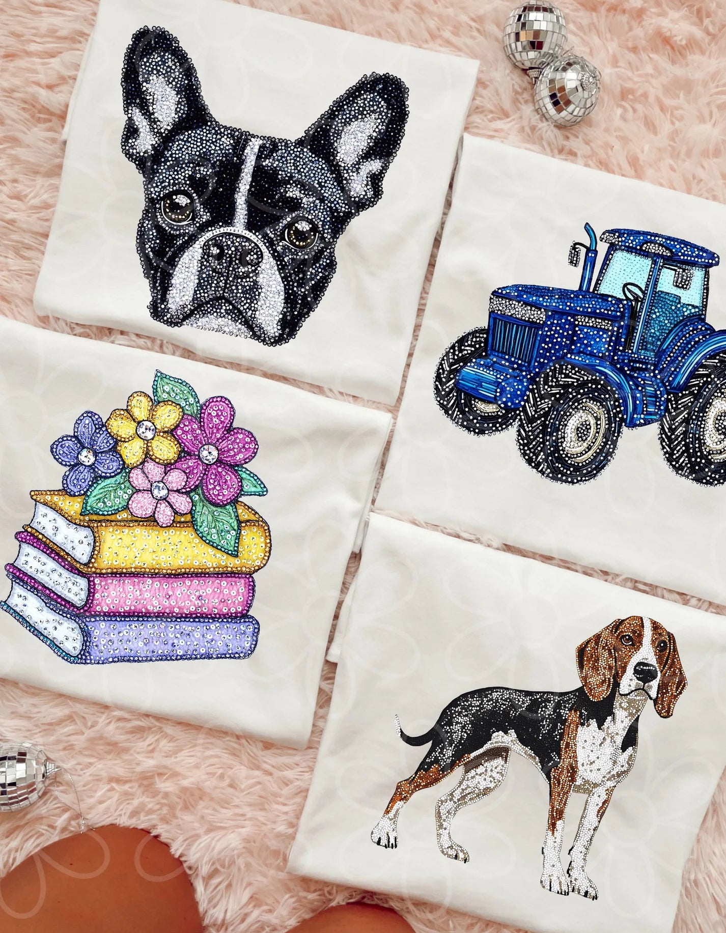 Faux Rhinestone Tees: Multiple Options