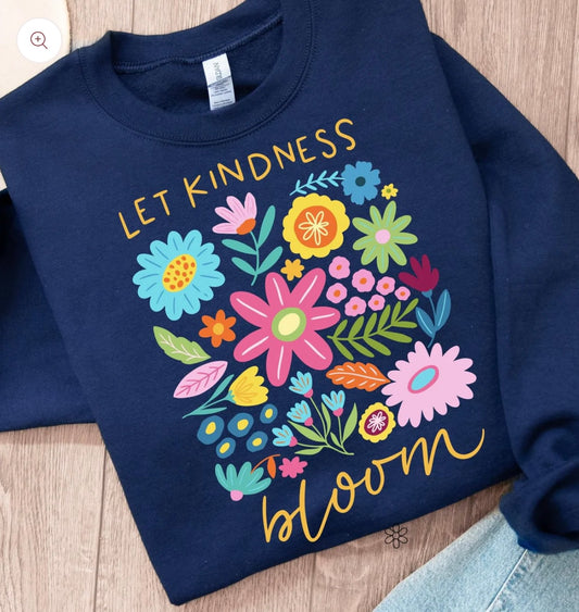 Let kindness bloom DTF Transfer Only