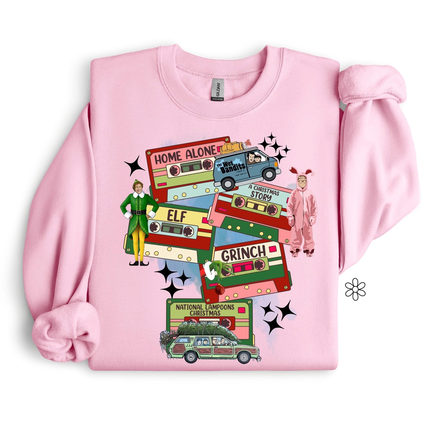 Christmas Movies Cassettes DTF Transfer Only