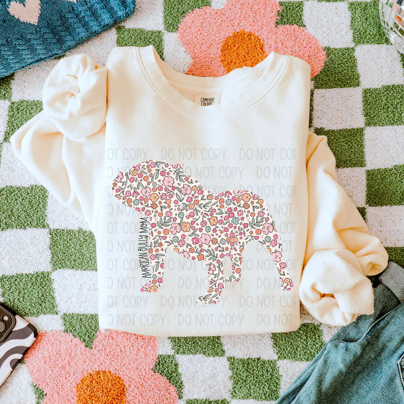 Dog Floral ( Multiple Options NO CUSTOMS )DTF Transfer