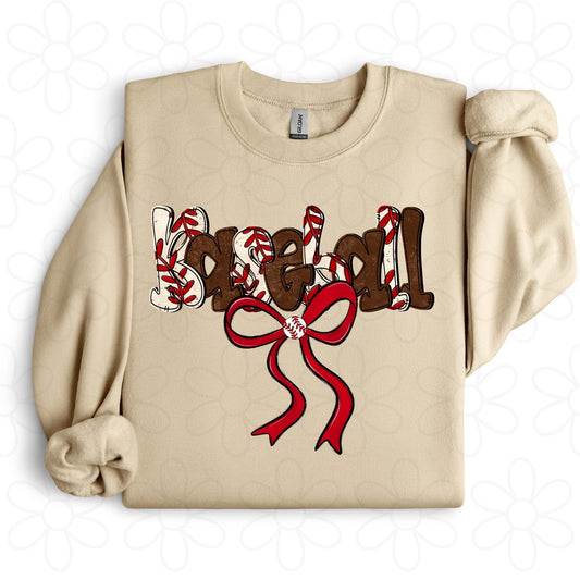 Baseball Coquette DTF Transfer