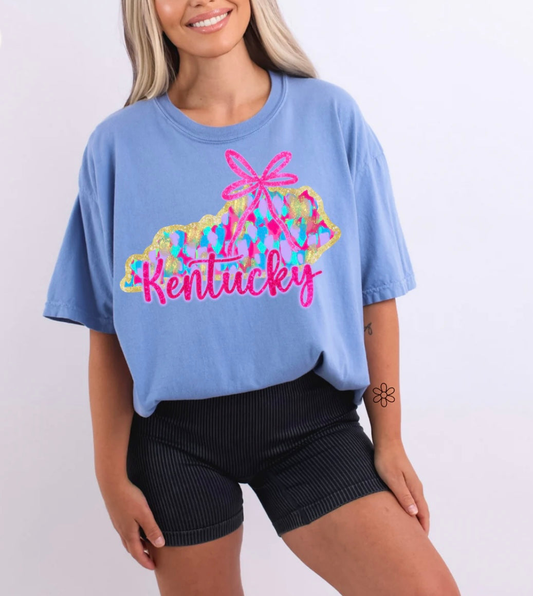 Watercolor States DTF Transfer Only