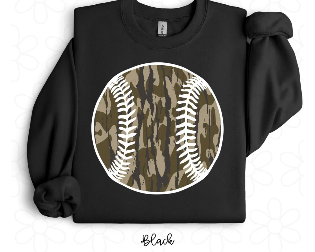 Camo Baseball DTF Transfer