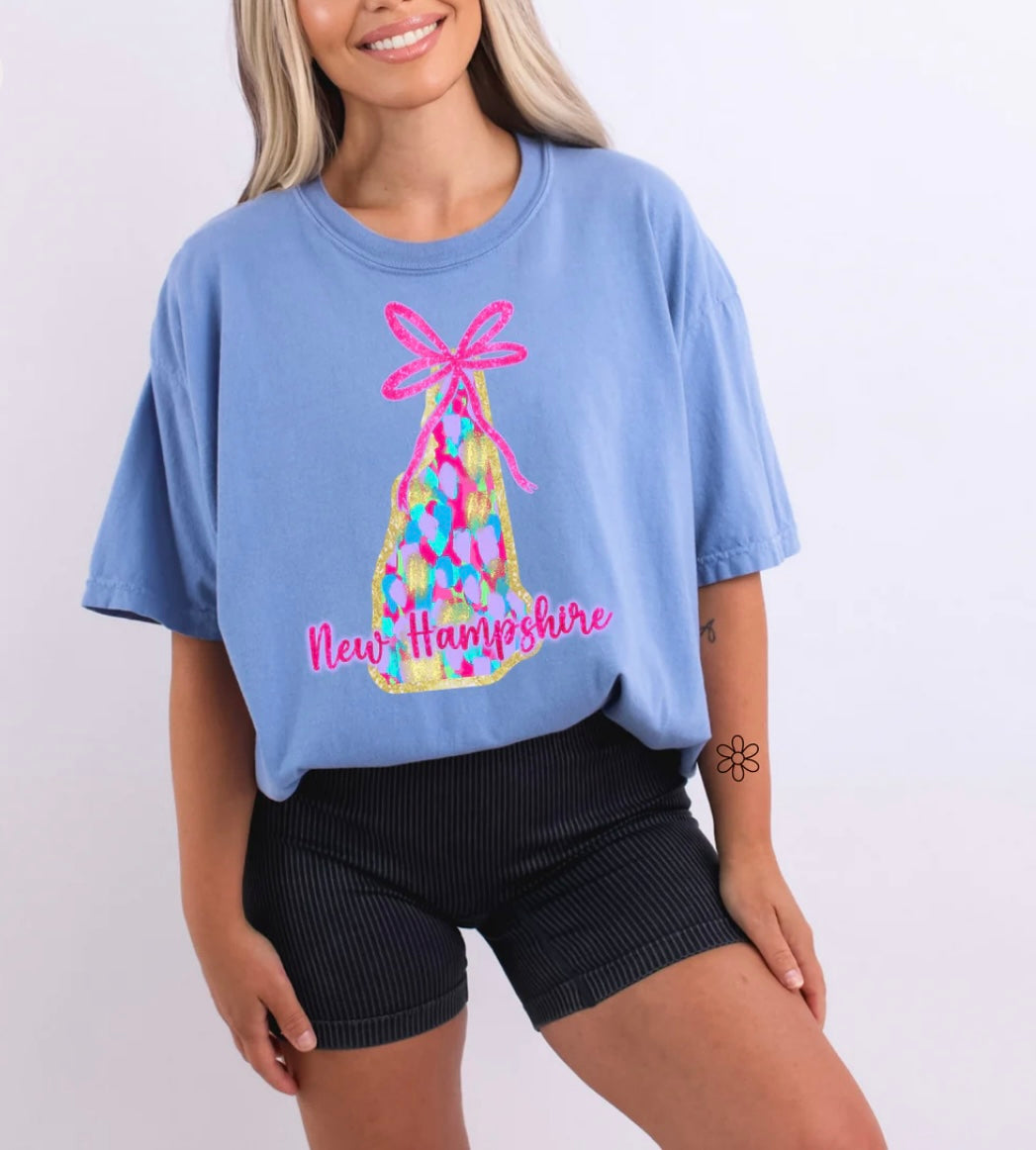 Watercolor States DTF Transfer Only