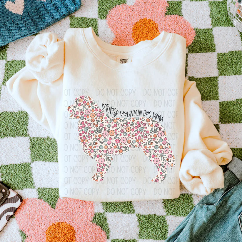 Dog Floral ( Multiple Options NO CUSTOMS )DTF Transfer