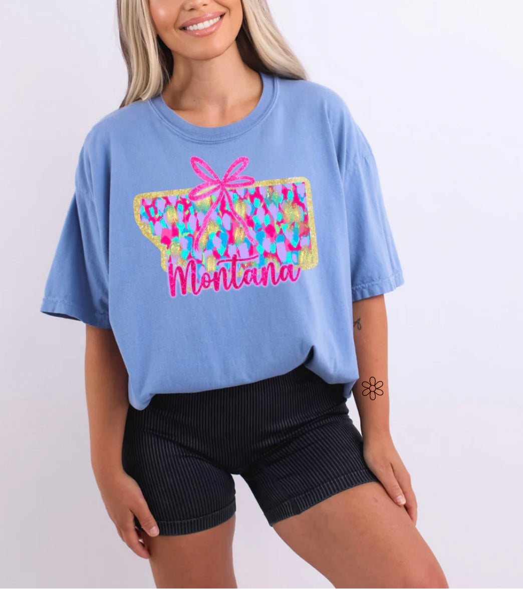 Watercolor States DTF Transfer Only