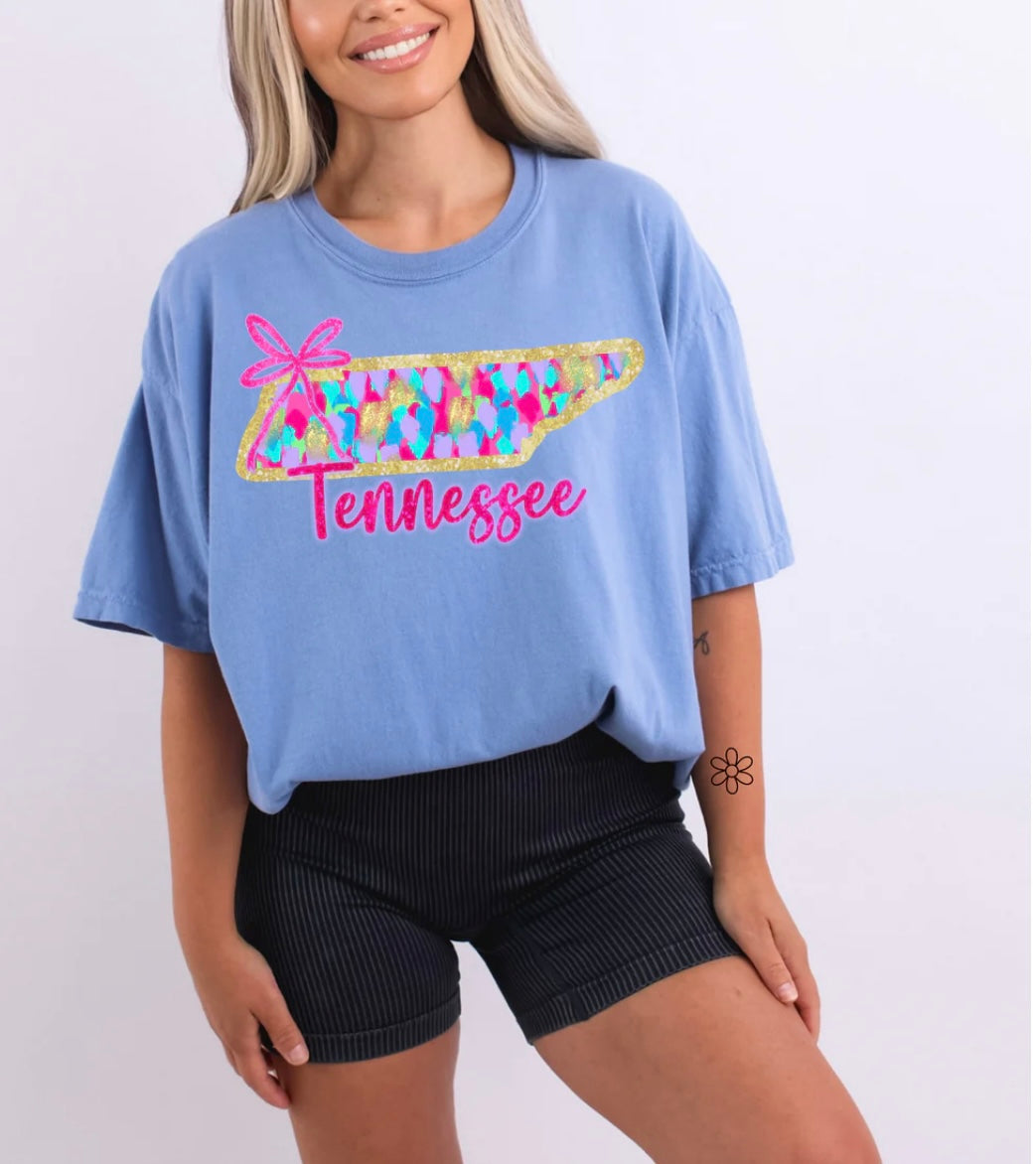 Watercolor States DTF Transfer Only