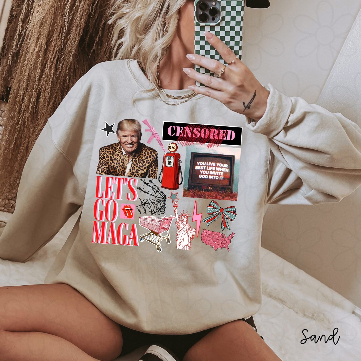 Lets Go MAGA Older DTF Transfer