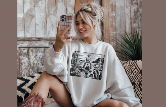 Cowboy - SINGLE COLOR SCREEN PRINT