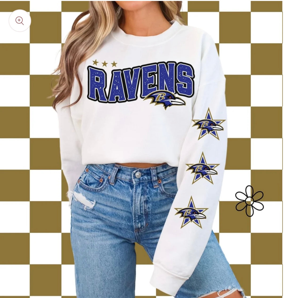 ‘Ravens’ Star Sleeves ⭐️ DTF Transfer
