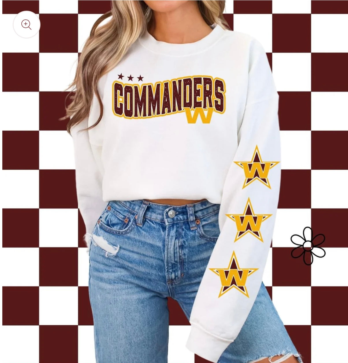‘Commanders’ Star Sleeves ⭐️ DTF Transfer