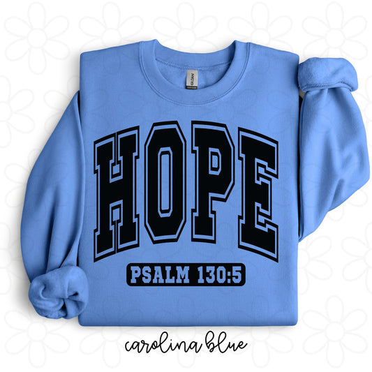 Hope Psalm 130:5 DTF Transfer