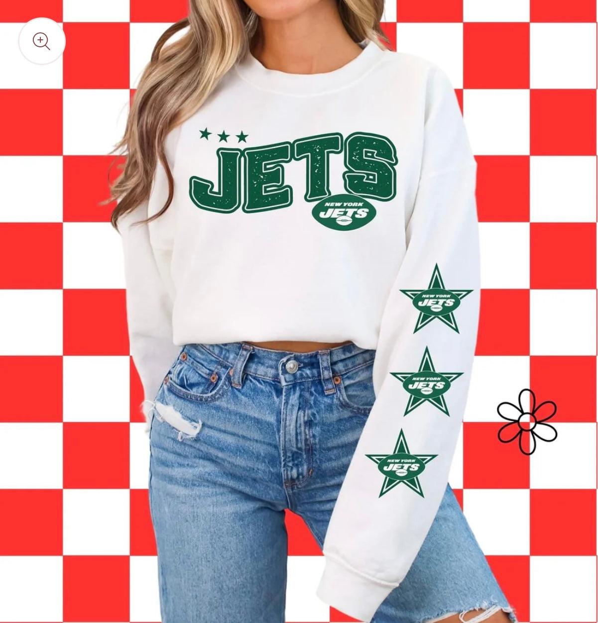 ’Jets’ Star Sleeves ⭐️ DTF Transfer