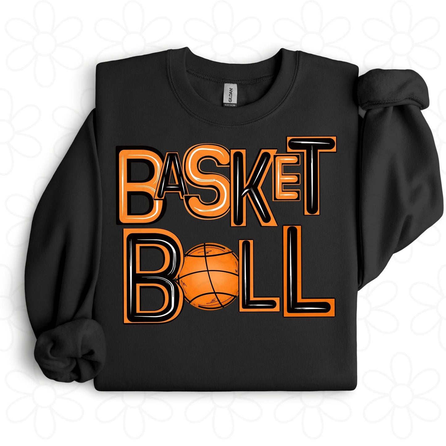 Custom Colorful Basketball DTF Transfer