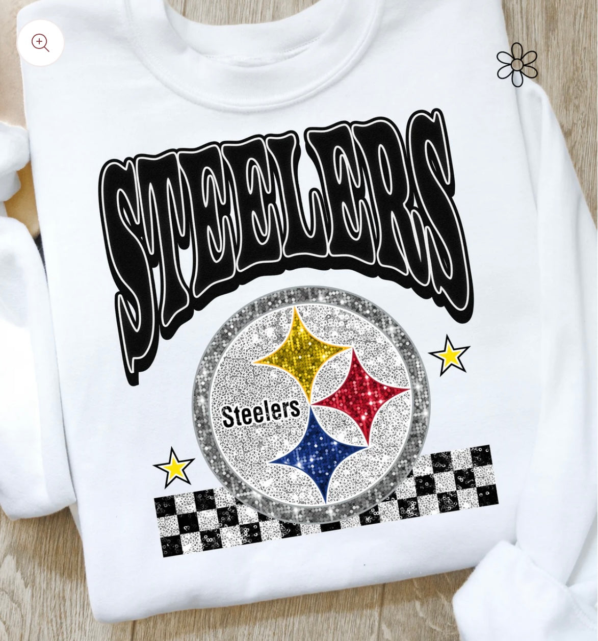 Faux Glitter NFL Teams Multiple Options) DTF Transfer Only