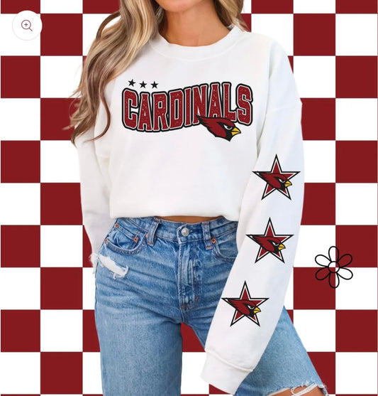 ‘Cardinals’ Star Sleeves ⭐️ DTF Transfer