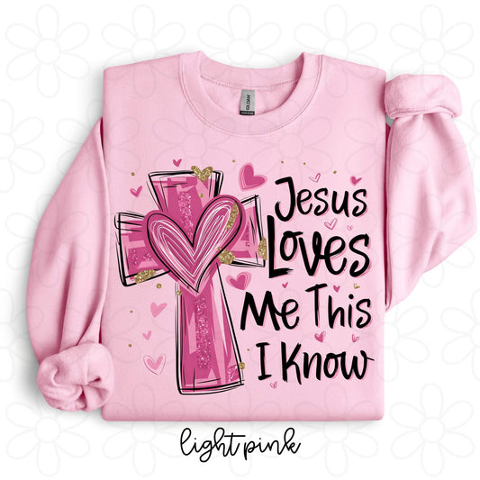 Jesus Loves Me This I Know DTF Transfer