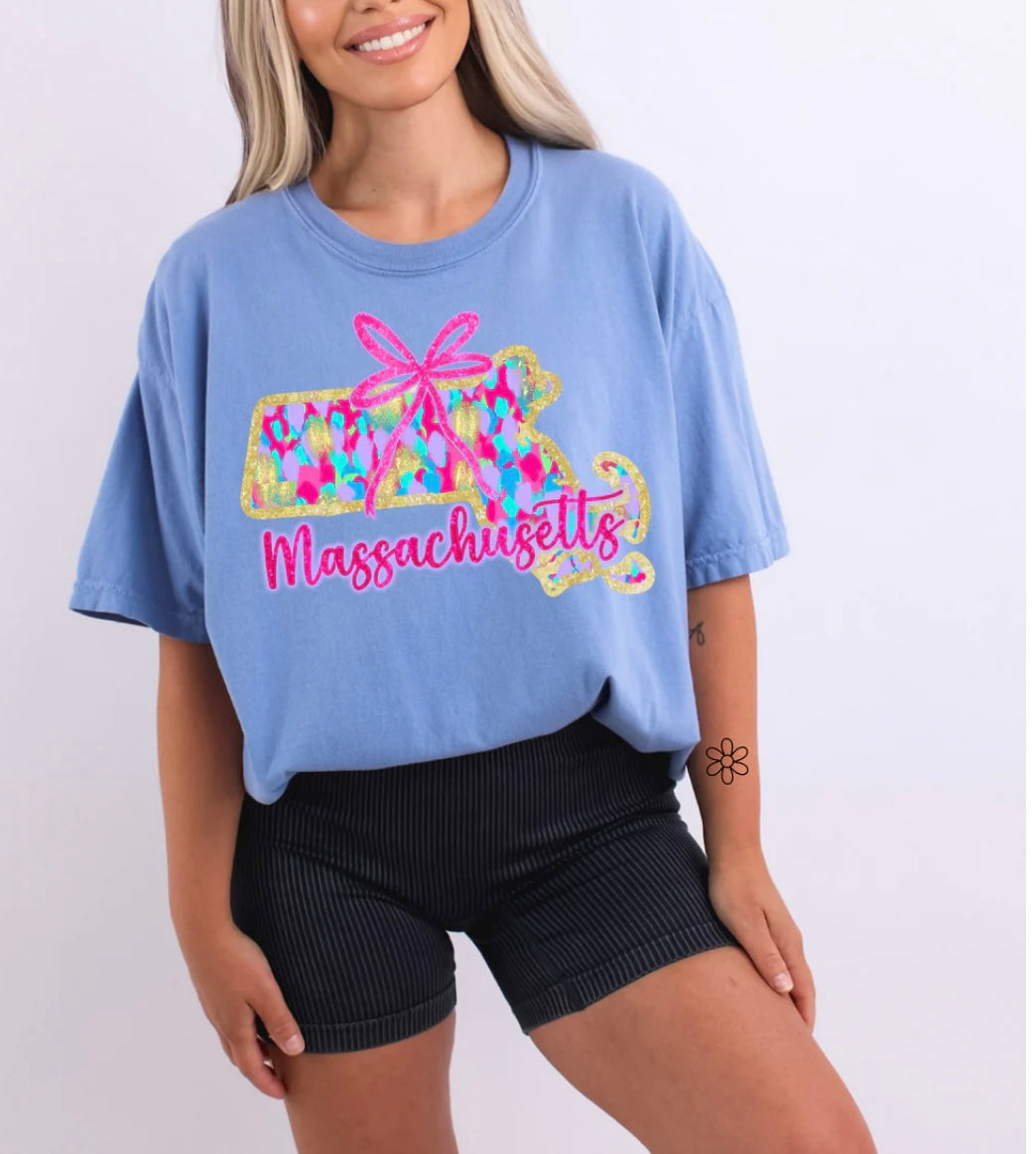 Watercolor States DTF Transfer Only