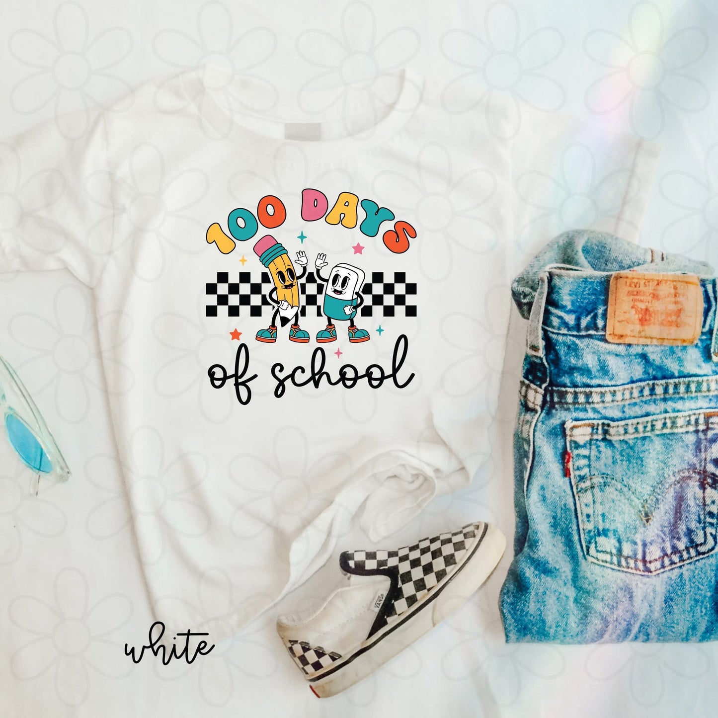 100 Days Of School Retro DTF Transfer