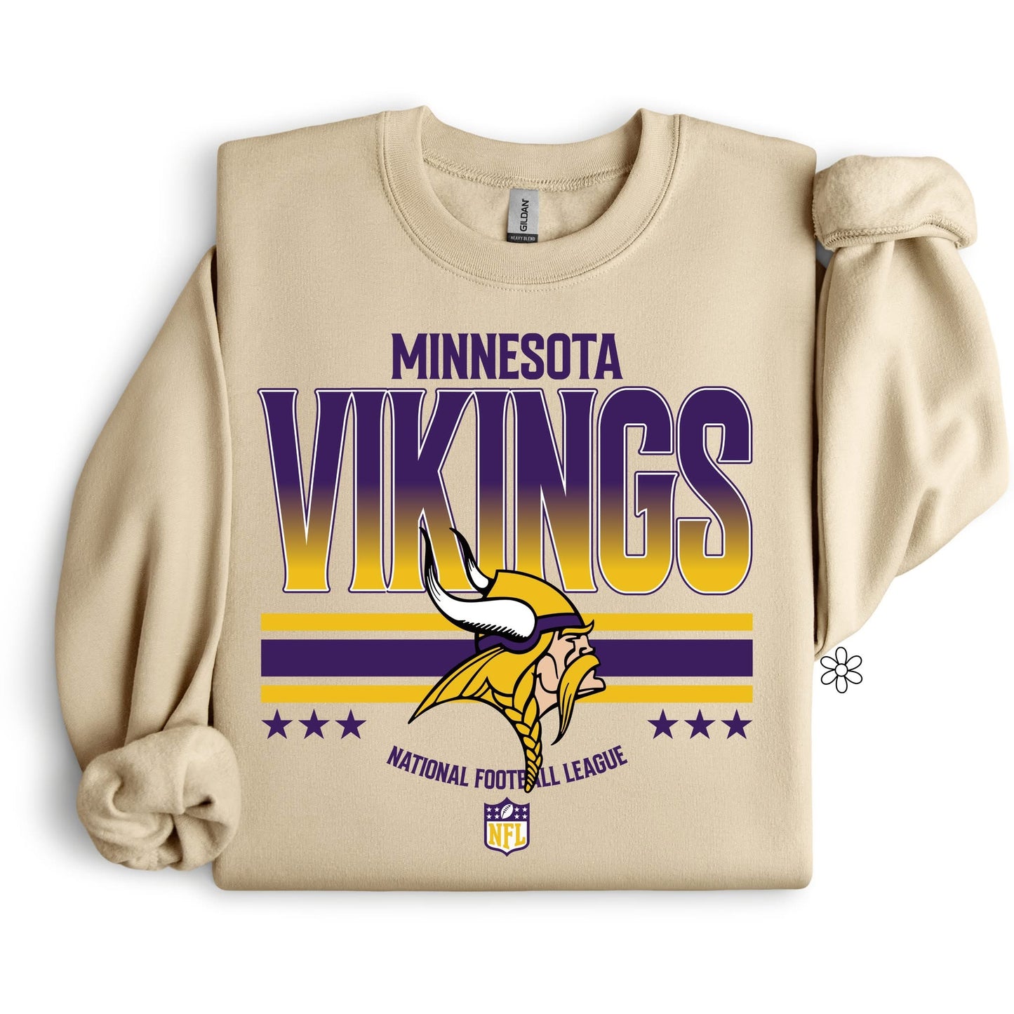 Retro Vikings DTF Transfer Only