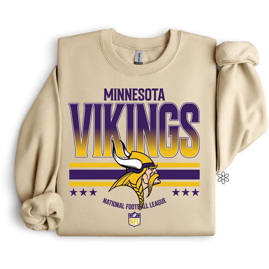 Retro Vikings DTF Transfer Only