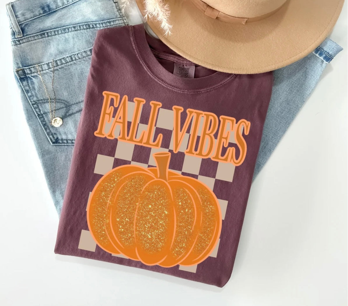 Glitter Fall Vibes’ DTF Transfer