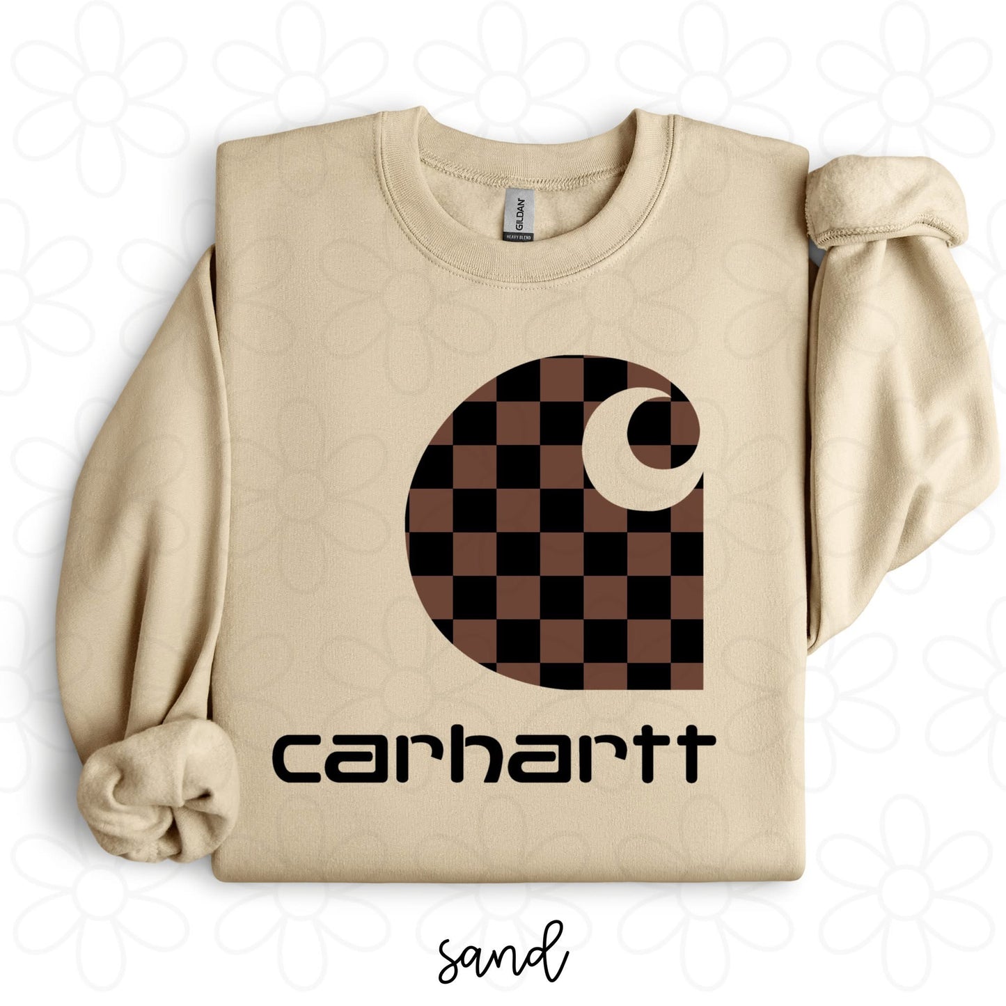 Carhartt Black & Brown DTF Transfer