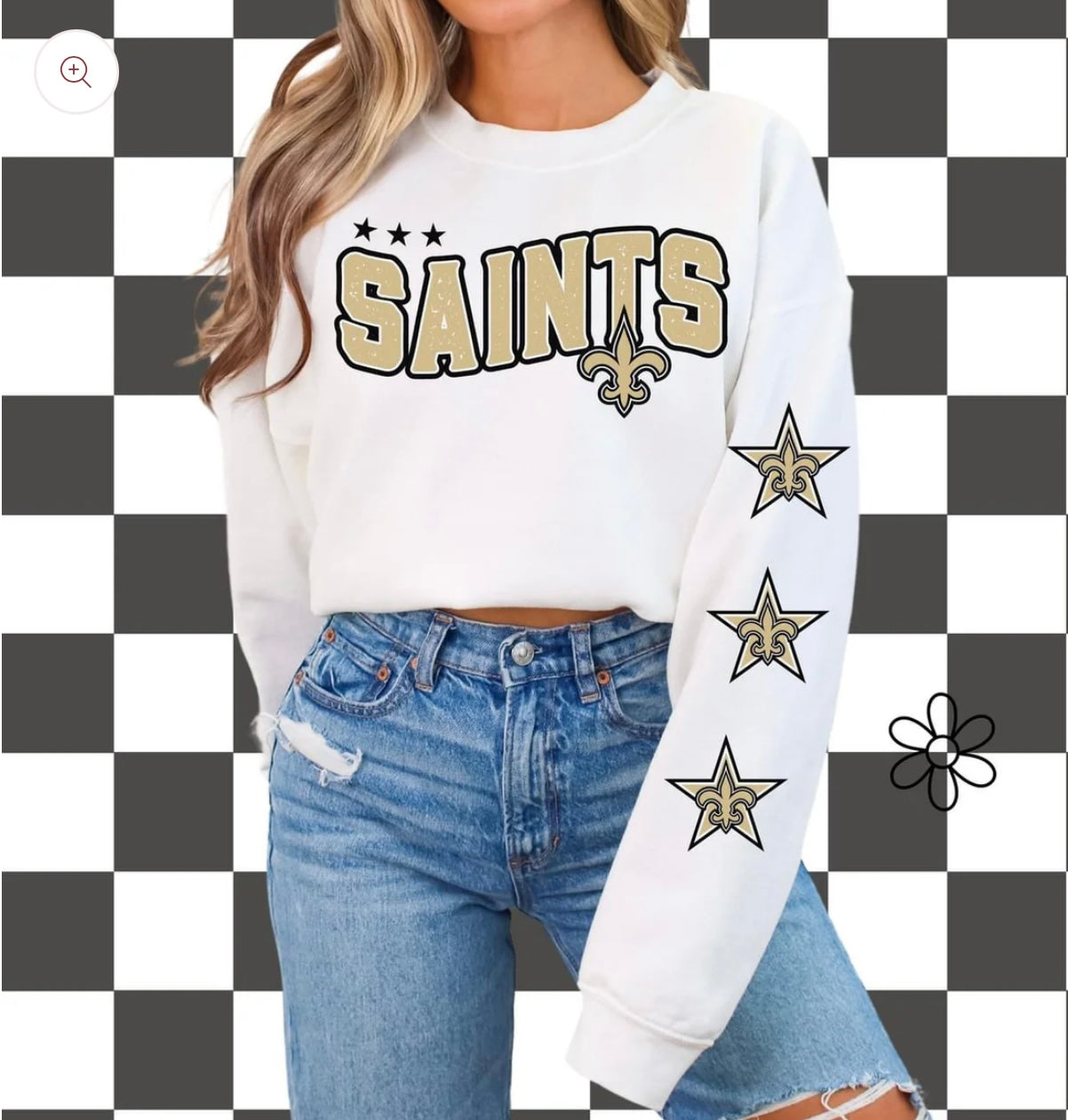 ‘Saints’ Star Sleeves ⭐️ DTF Transfer
