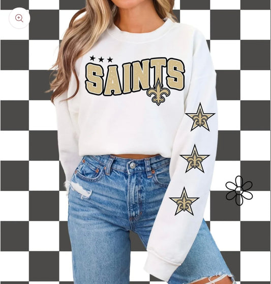 ‘Saints’ Star Sleeves ⭐️ DTF Transfer