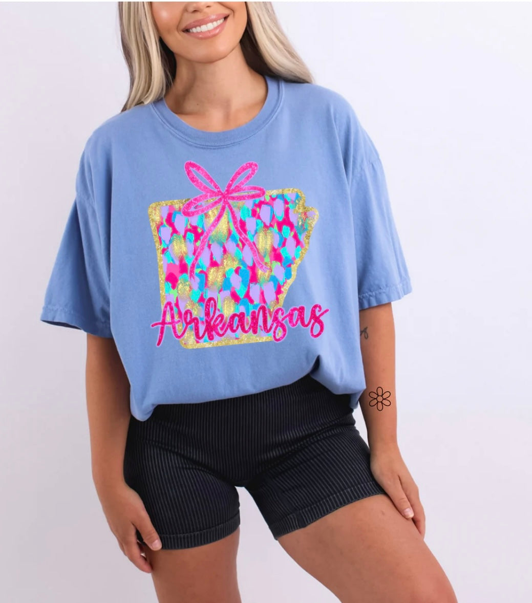 Watercolor States DTF Transfer Only