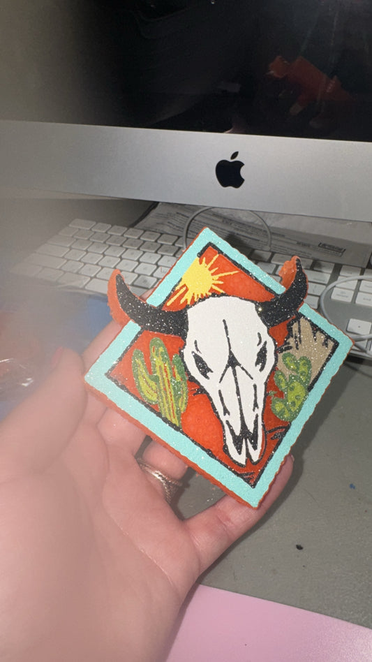 Desert BullSkull Car Freshie