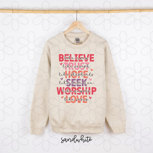 Believe Like Mary DTF Transfer