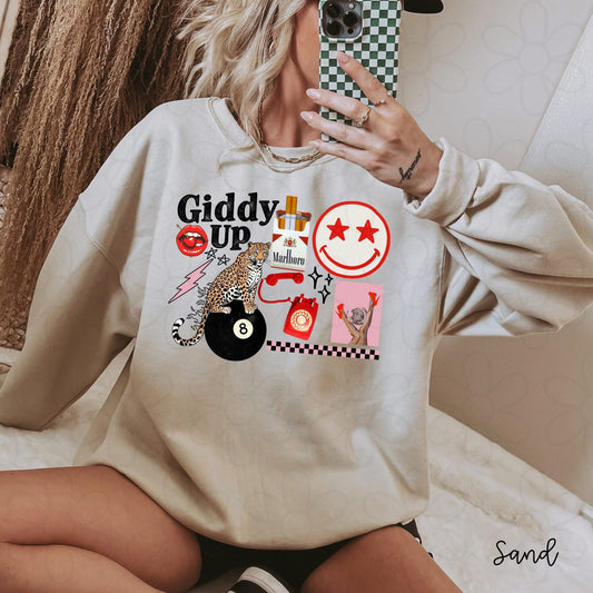 Giddy UP ( Black Design ) DTF Transfer