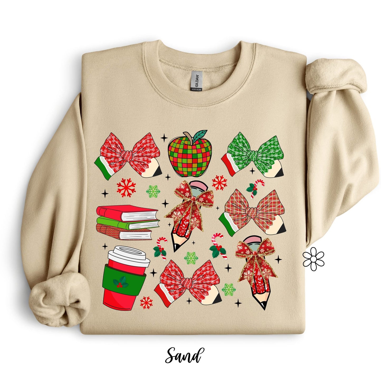 Christmas Coquette Teacher DTF Transfer Only