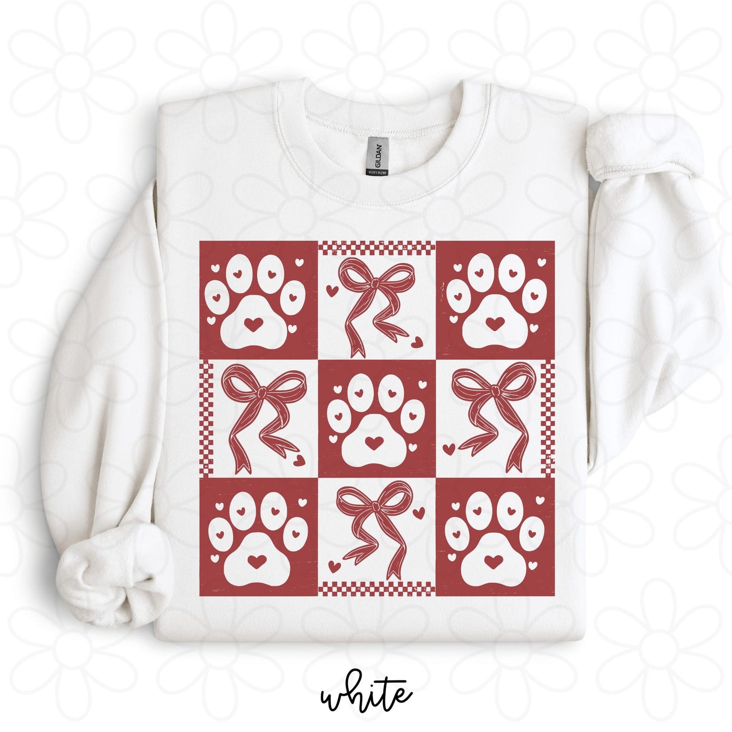 Paw Print Coquette DTF Transfer