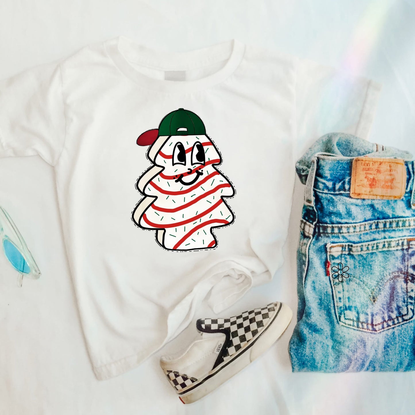 Boy Christmas Cake DTF Transfer Only