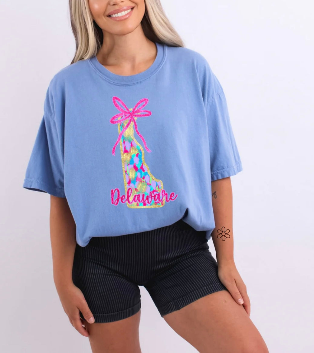 Watercolor States DTF Transfer Only