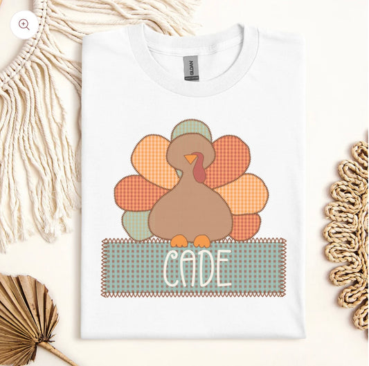 Custom Boys Turkey DTF Transfer Only