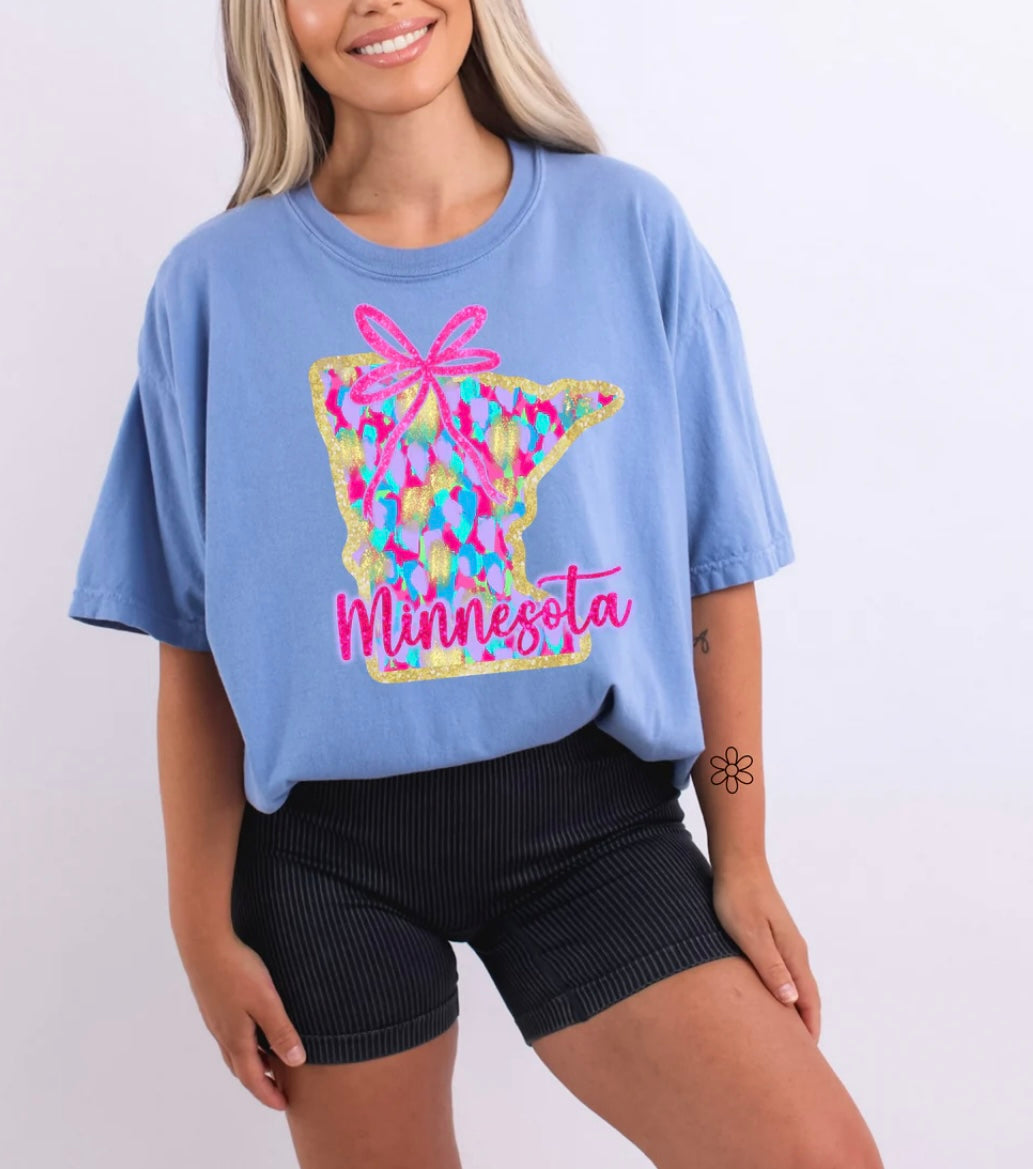 Watercolor States DTF Transfer Only