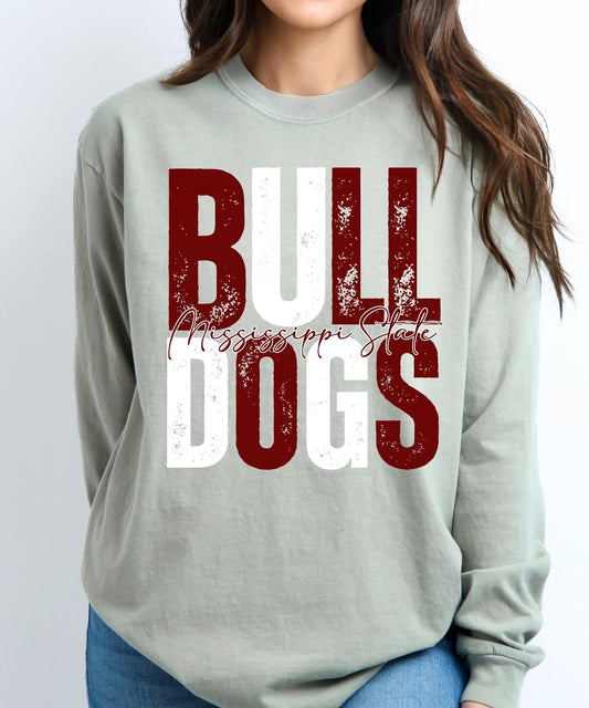 Mississippi State Distressed Tee