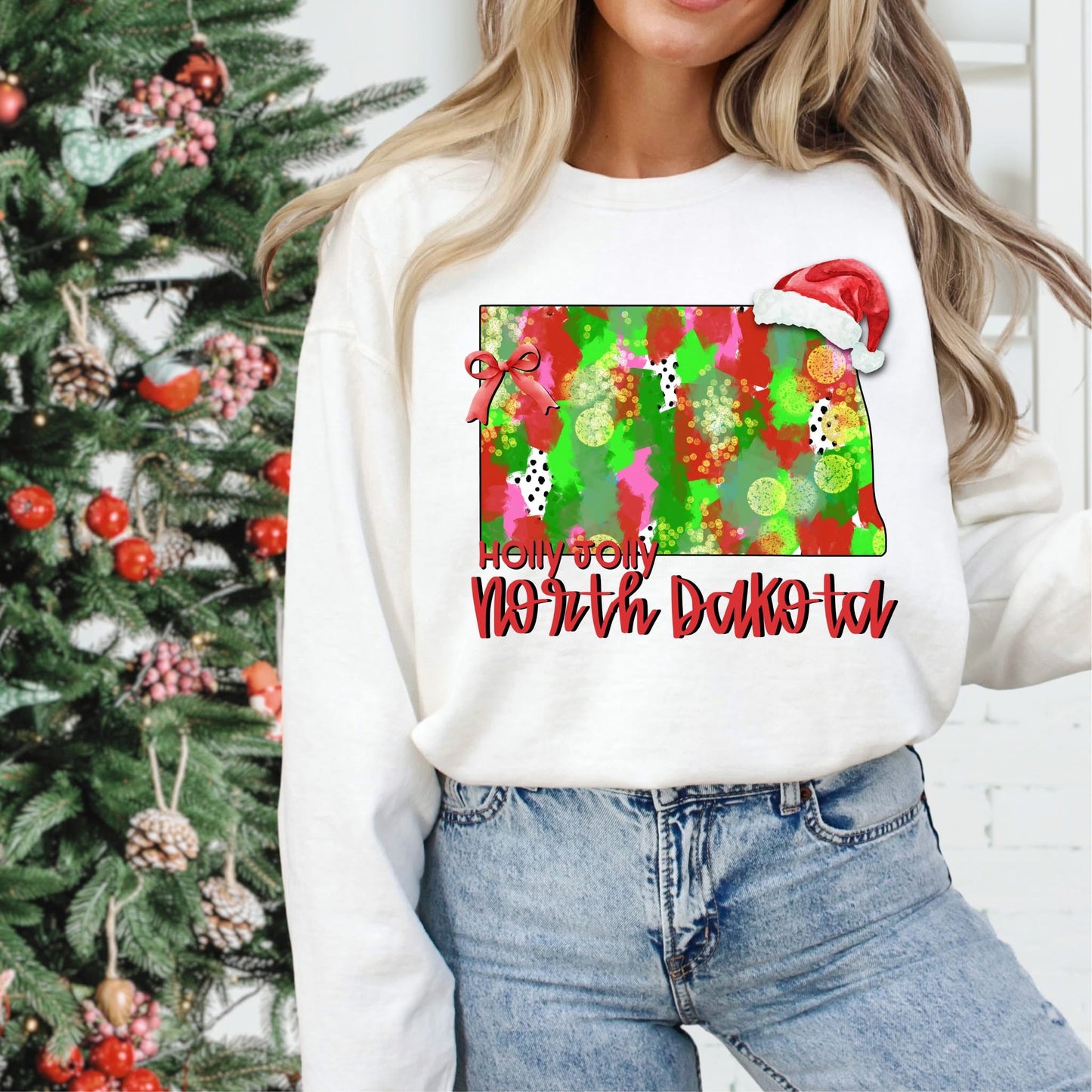 Holly Jolly States (Multiple Options) DTF Transfer