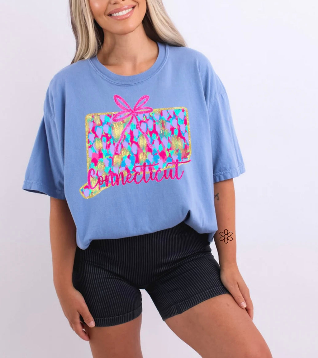 Watercolor States DTF Transfer Only