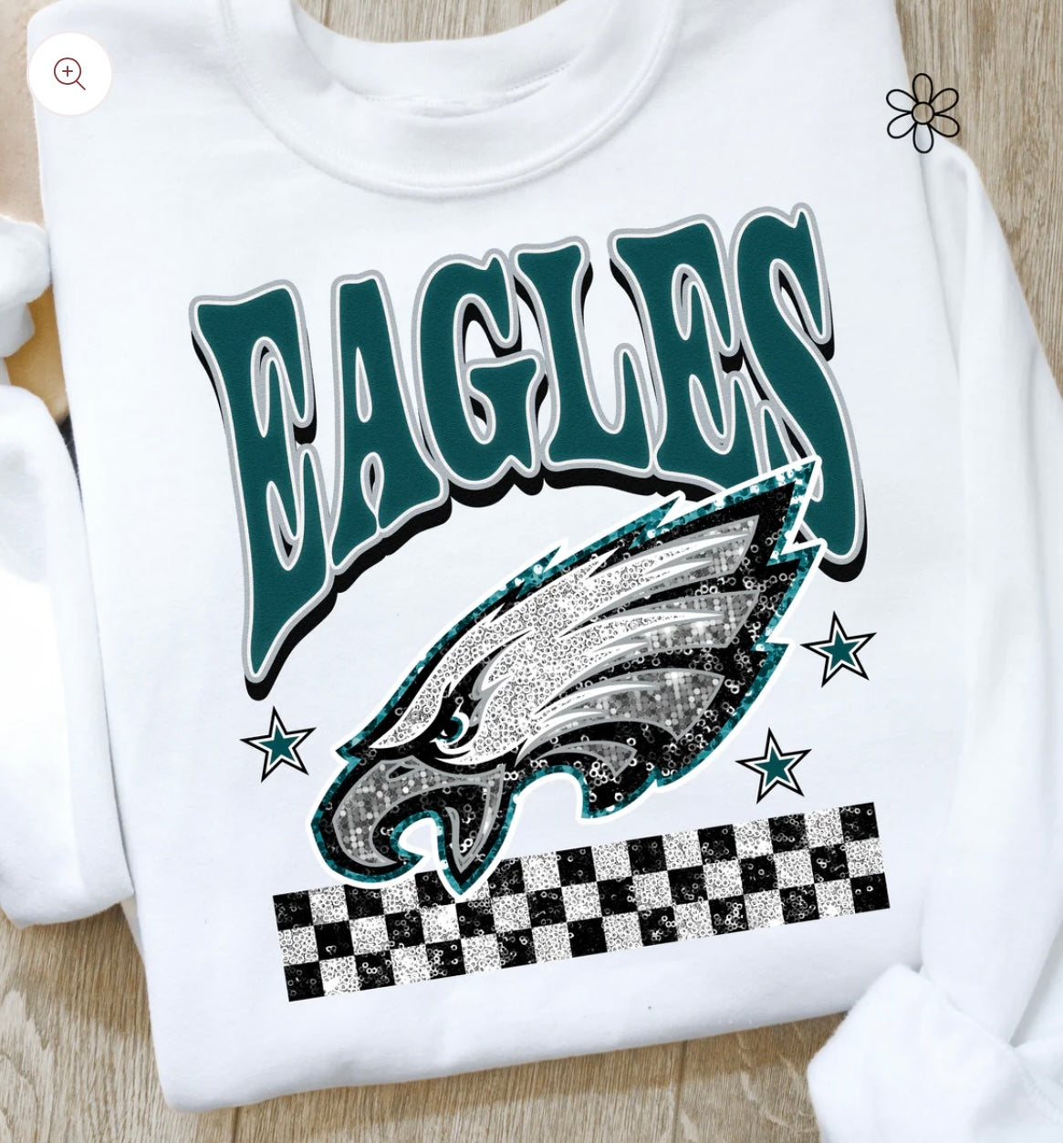 Faux Glitter NFL Teams Multiple Options) DTF Transfer Only